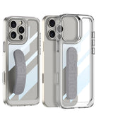 Wrist Strap Transparent Hard Shockproof Case for iPhone