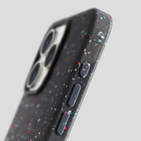 Silicone Shockproof Translucent Art Ink Dots Magnetic Case For iPhone