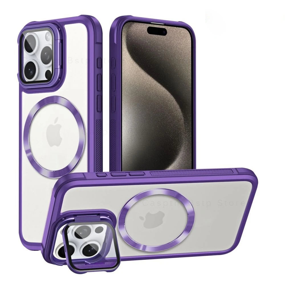 Magnetic Stand Funda Case For iPhone