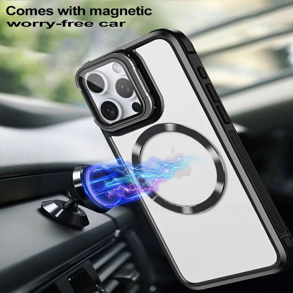 Magnetic Stand Funda Case For iPhone