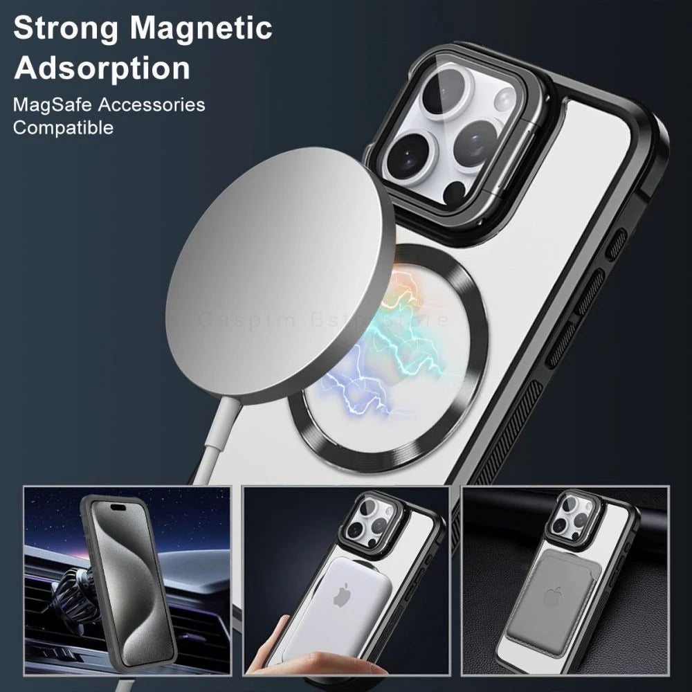 Magnetic Stand Funda Case For iPhone