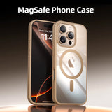 Magnetic Transparent Shockproof Clear Funda Case For iPhone