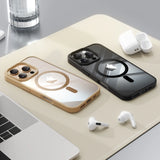 Magnetic Transparent Shockproof Clear Funda Case For iPhone