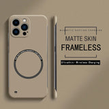 Ultra Thin Hard PC Magnetic Frameless Case For iPhone