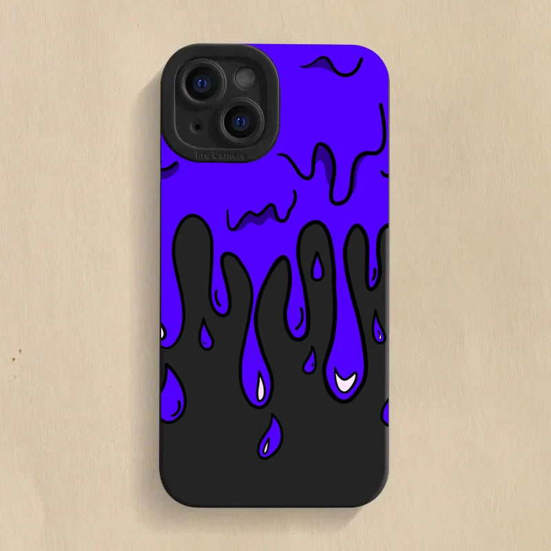 Fun Paint Graffiti Art Shockproof Silicone Case For iPhone