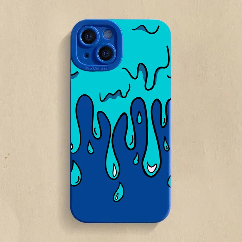 Fun Paint Graffiti Art Shockproof Silicone Case For iPhone