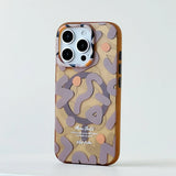 Frosted Hard Geometric Graffiti Magnetic Case for iPhone