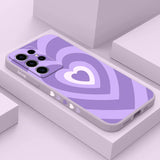 Silicone Gradient Love Case For Samsung Galaxy