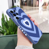 Silicone Gradient Love Case For Samsung Galaxy