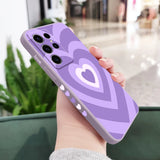 Silicone Gradient Love Case For Samsung Galaxy