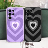 Silicone Gradient Love Case For Samsung Galaxy