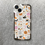 Halloween Pumpkin Ghost Bat Clear Case For iPhone