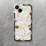 Halloween Pumpkin Ghost Bat Clear Case For iPhone