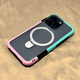 Hit Color Bumper Detachable 2 in 1 Stand Magnetic Case for iPhone