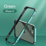 Hybrid Silicone Frame Aluminum Metal Case For iPhone