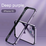 Hybrid Silicone Frame Aluminum Metal Case For iPhone