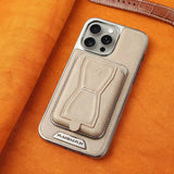 Leather Wallet Stand Case For iPhone