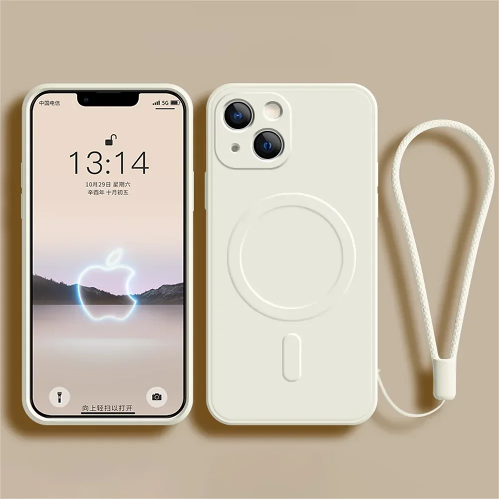 Liquid Silicone Magnetic Case For iPhone