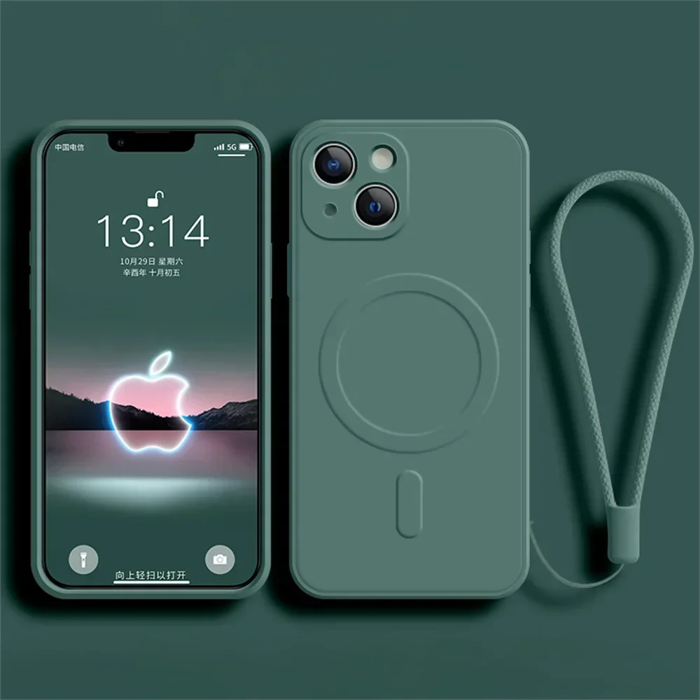 Liquid Silicone Magnetic Case For iPhone