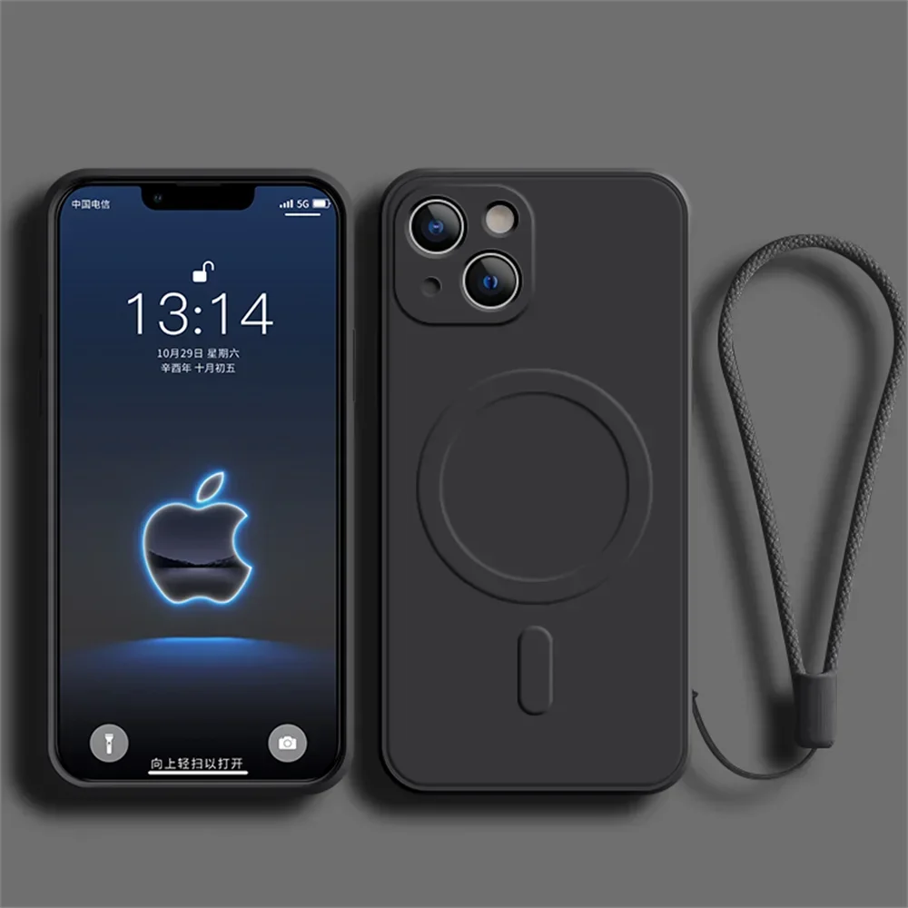 Liquid Silicone Magnetic Case For iPhone