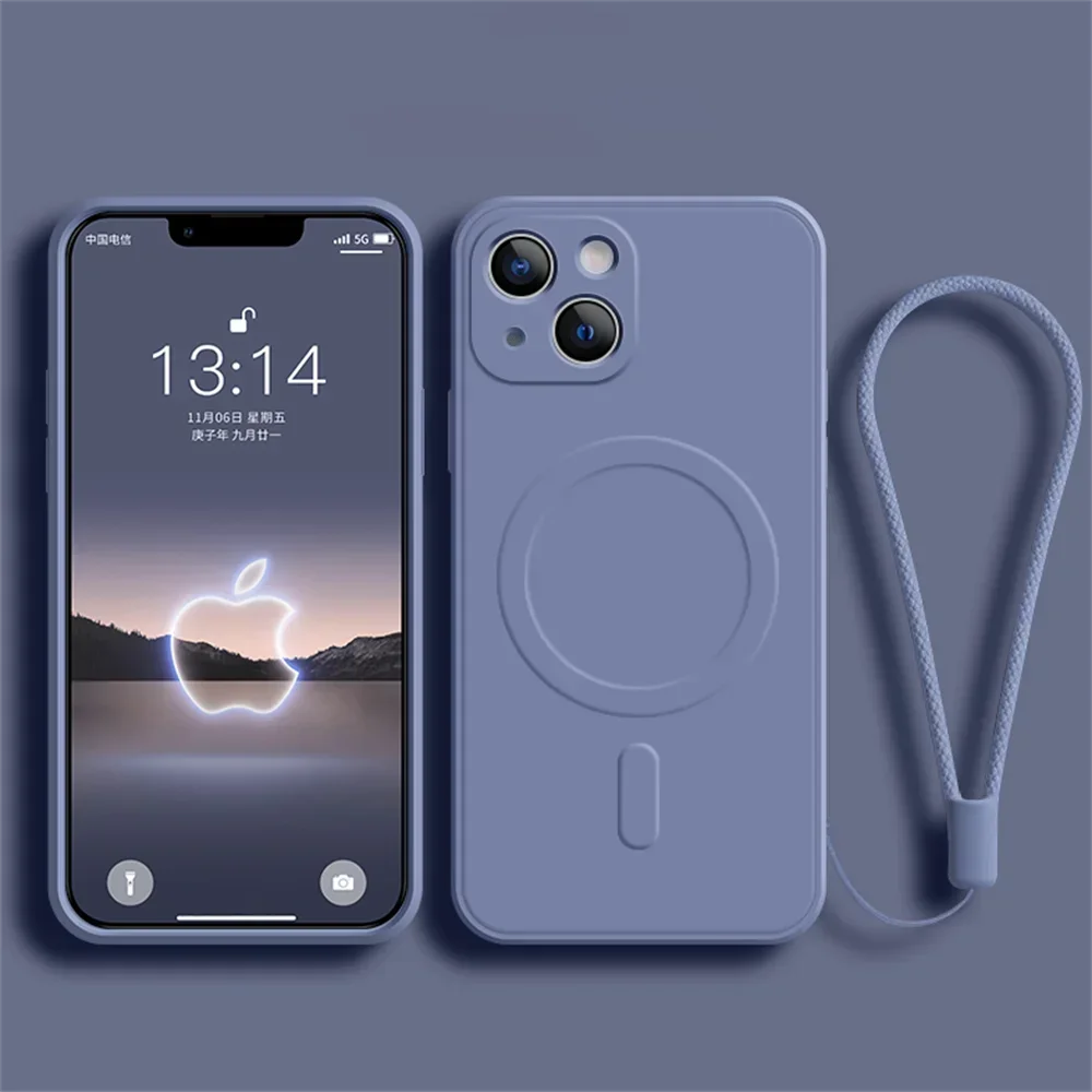 Liquid Silicone Magnetic Case For iPhone