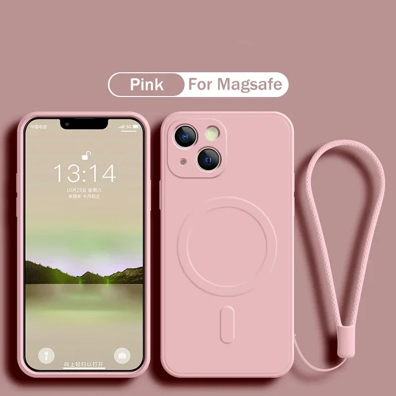 Liquid Silicone Magnetic Case For iPhone