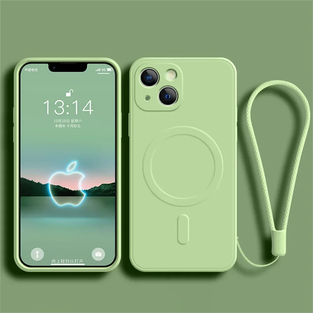 Liquid Silicone Magnetic Case For iPhone