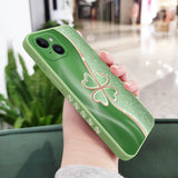 Silicone Lucky Grass Case For iPhone