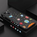 Lunar Universe Liquid Silicone Case For iPhone