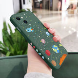 Lunar Universe Liquid Silicone Case For iPhone