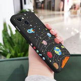 Lunar Universe Liquid Silicone Case For iPhone