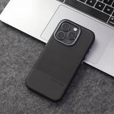 Business Hit Color Relief Leather Case For iPhone