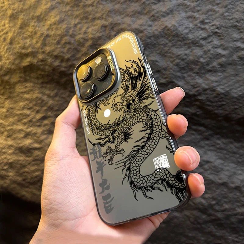 Luxury Dragon Totem Anti-drop Armour Case For iPhone