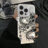 Luxury Dragon Totem Anti-drop Armour Case For iPhone