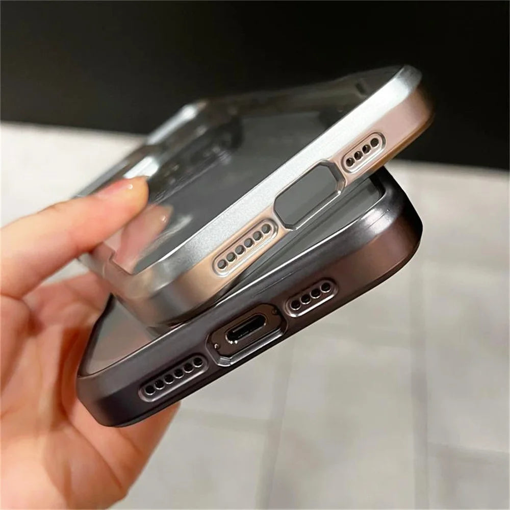 Luxury Electroplating Border Armour Case For iPhone