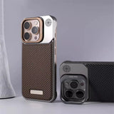 Magnetic Frameless Carbon Fiber Pattern Slim Case for iPhone