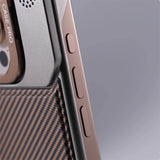 Magnetic Frameless Carbon Fiber Pattern Slim Case for iPhone