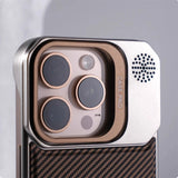 Magnetic Frameless Carbon Fiber Pattern Slim Case for iPhone