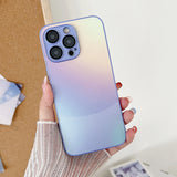 Luxury Gradient Laser Matte Case For iPhone