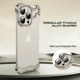 Luxury Irregular Aluminum Alloy Bumper Case For iPhone