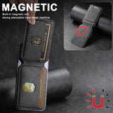 Luxury Leather Cellphone Magnetic Card Holder For iPhone