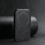 Luxury Leather Cellphone Magnetic Card Holder For iPhone