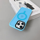 Luxury Magnetic Shockproof Matte Case For iPhone