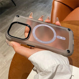 Luxury Magnetic Matte Translucent Case For iPhone