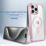 Luxury Magnetic Transparent Case For iPhone