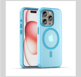 Luxury Magnetic Shockproof Matte TPU Bumper Case for iPhone