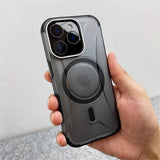 Matte Armor Alloy Lens Magnetic Case for iPhone