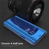 Luxury Flip Stand Mirror Case For iPhone