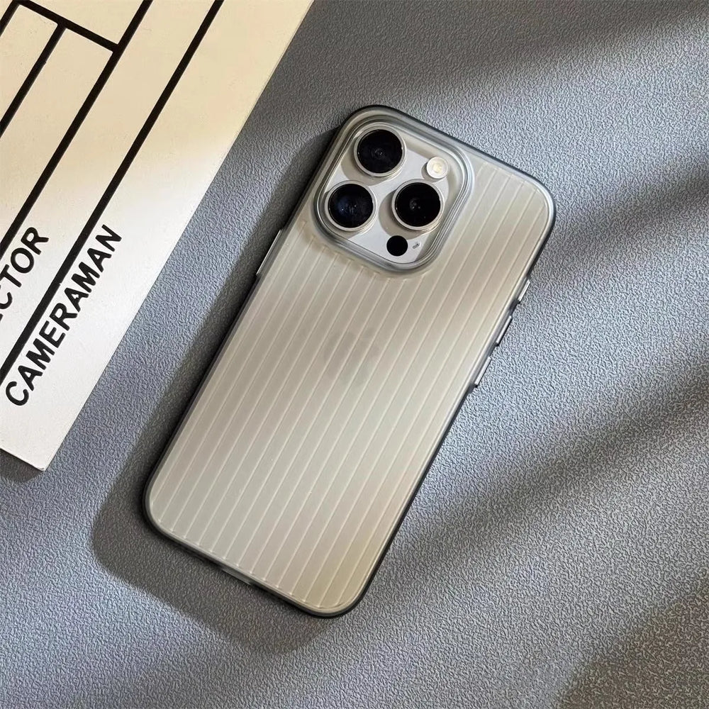 Luxury Natural Titanium Pc Case for iPhone