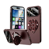 Luxury Suction Cup Magnetic Folding Stand Case For iPhone